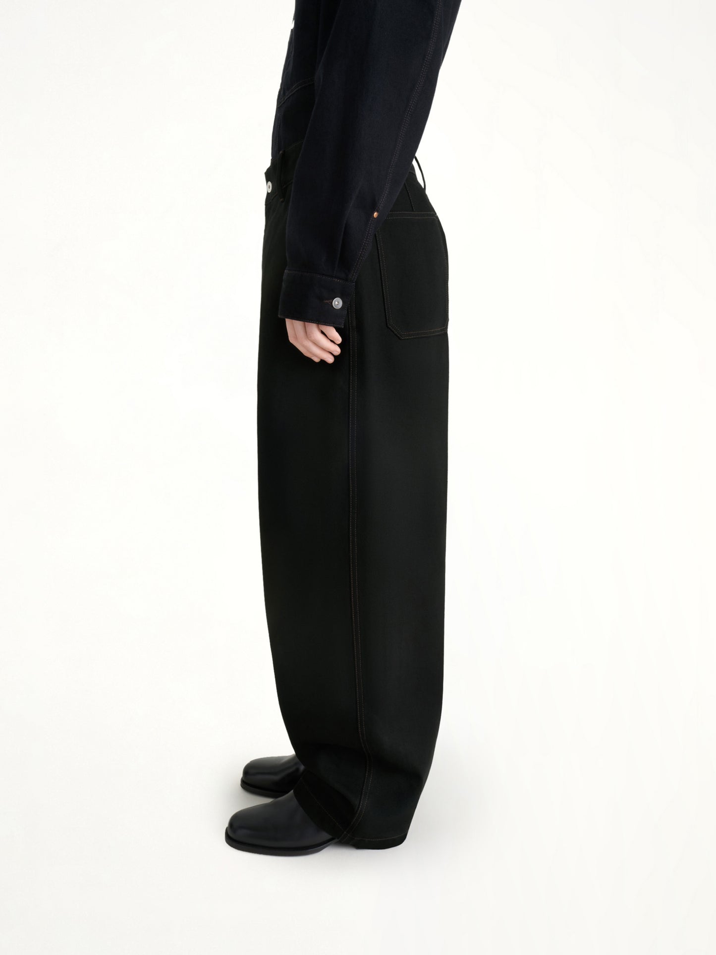 Maxi Barrel Workwear Pants in Black