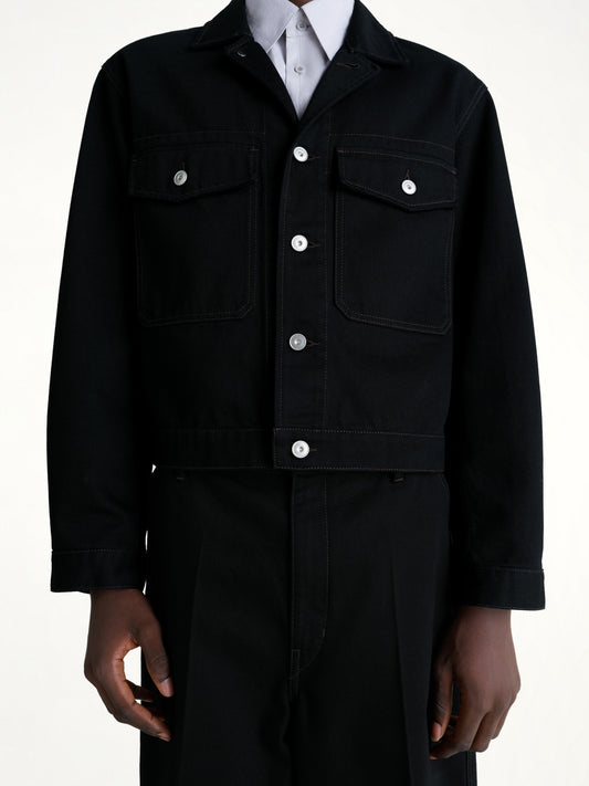 Trucker Jacket in Black