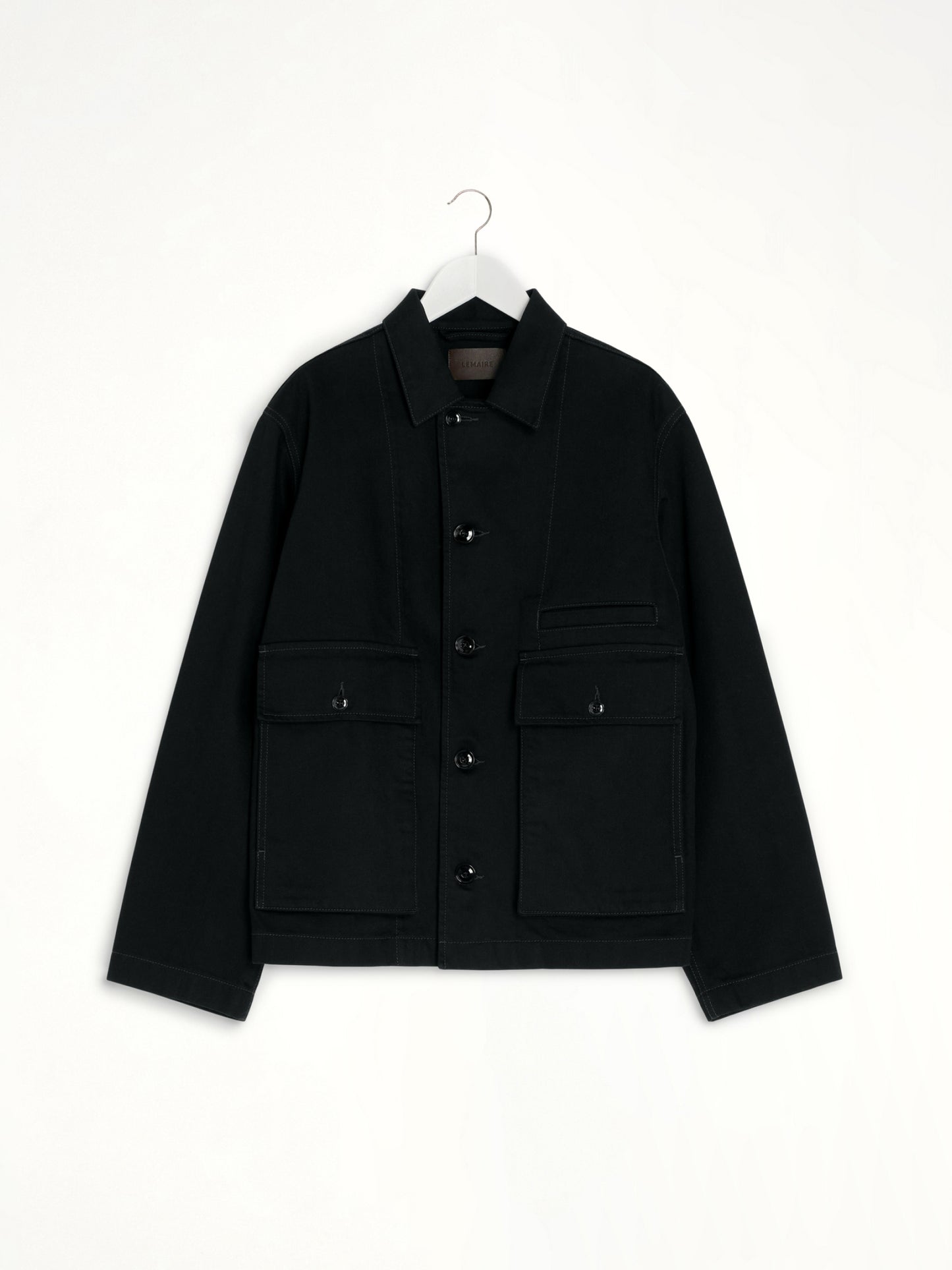 Boxy Outer Jacket in Black