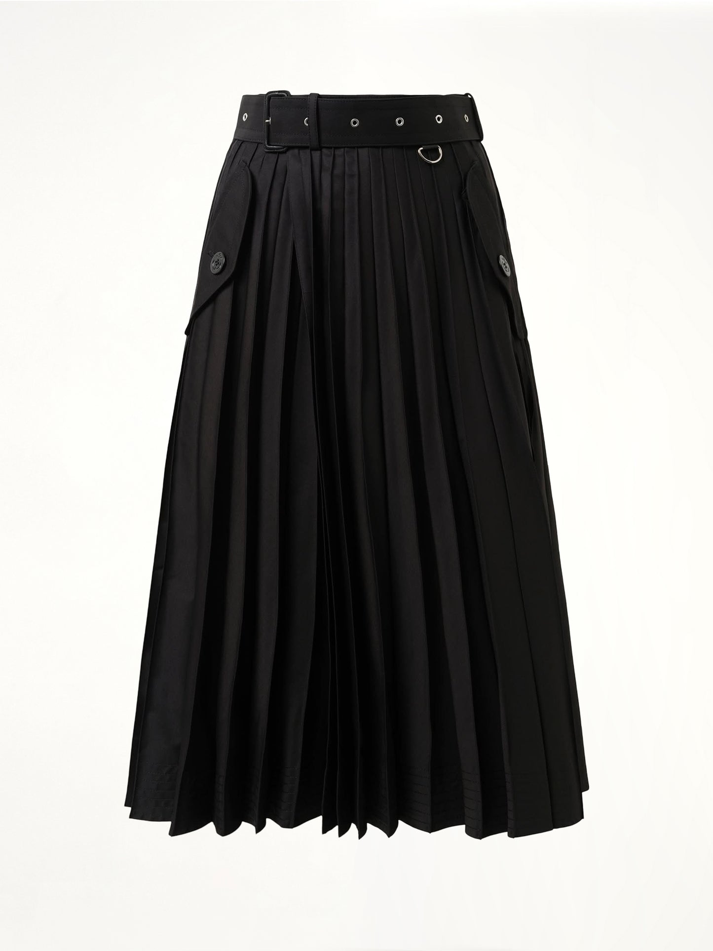 Cotton Skirt in Black