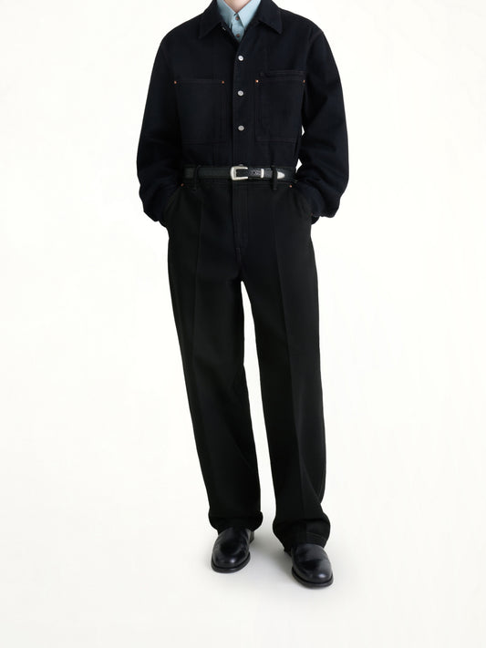 Maxi Barrel Workwear Pants in Black