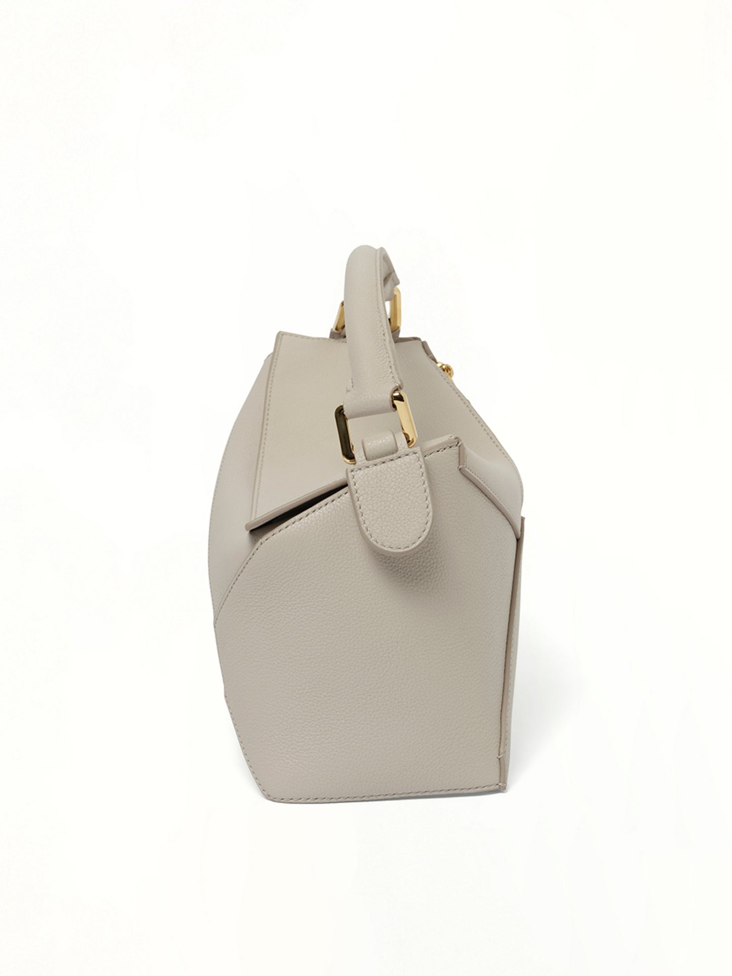 Puzzle Edge Small Bag in Light Ghost