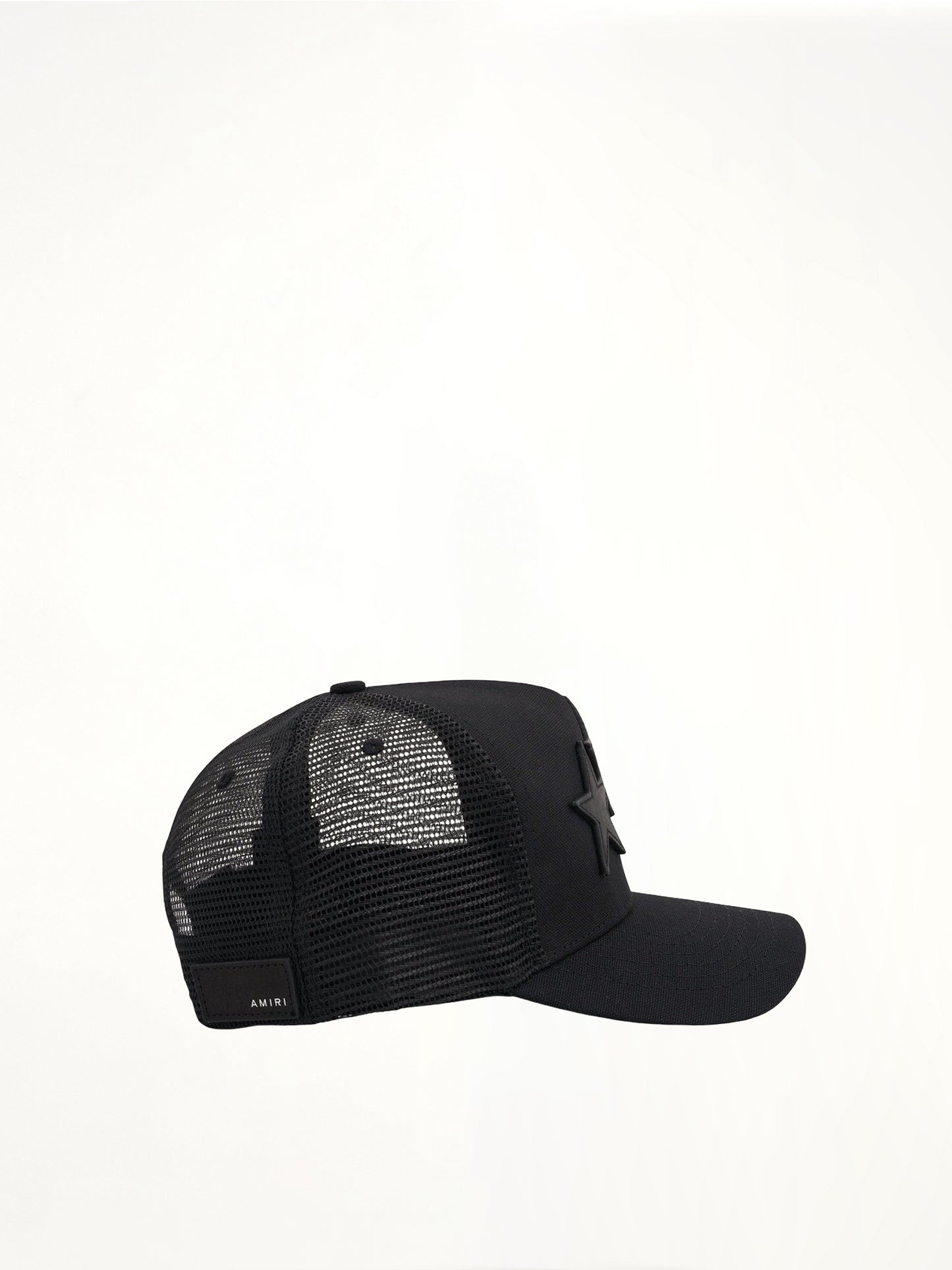 3 Star Trucker Hat in Black