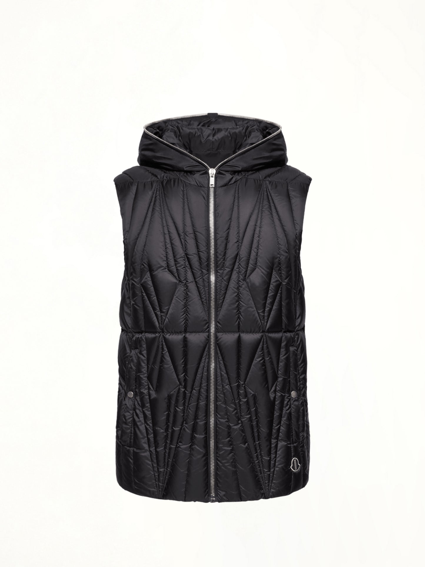 Rick Owens x Moncler Geocamo Ziplock Vest in Black
