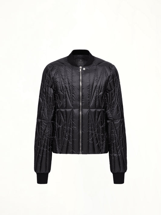 Rick Owens x Moncler Geocamo Flight Jacket in Black