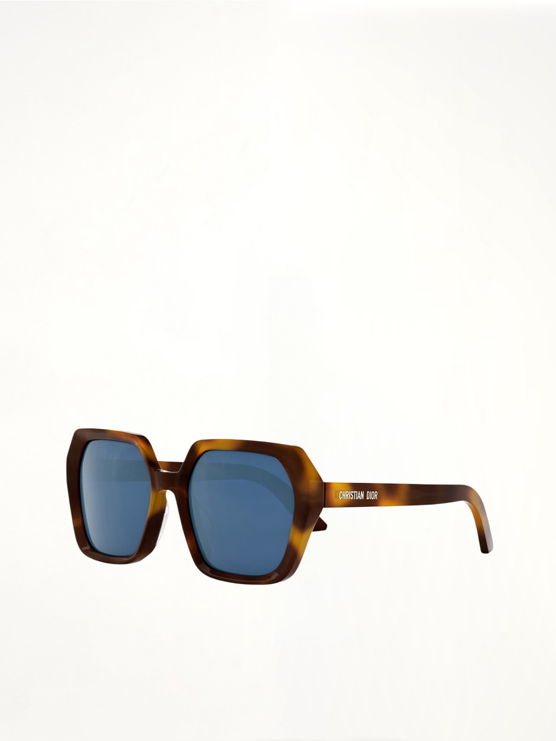 DiorMidnight S2F 26B0 Hexagon Sunglasses in Havana