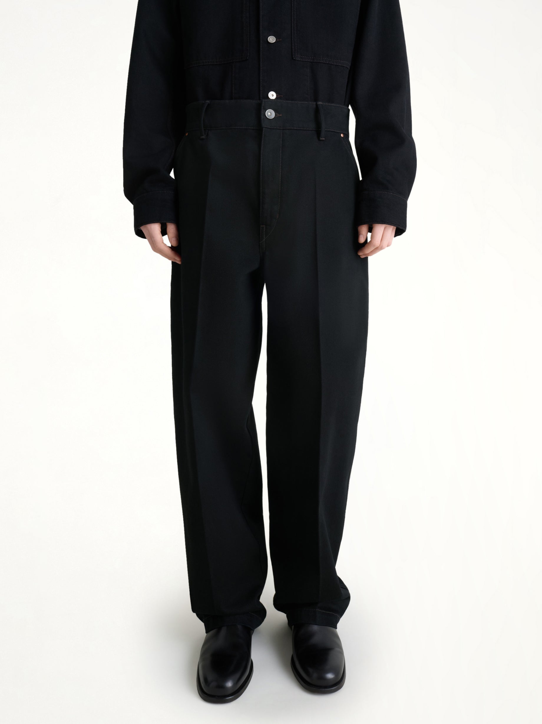 Maxi Barrel Workwear Pants in Black