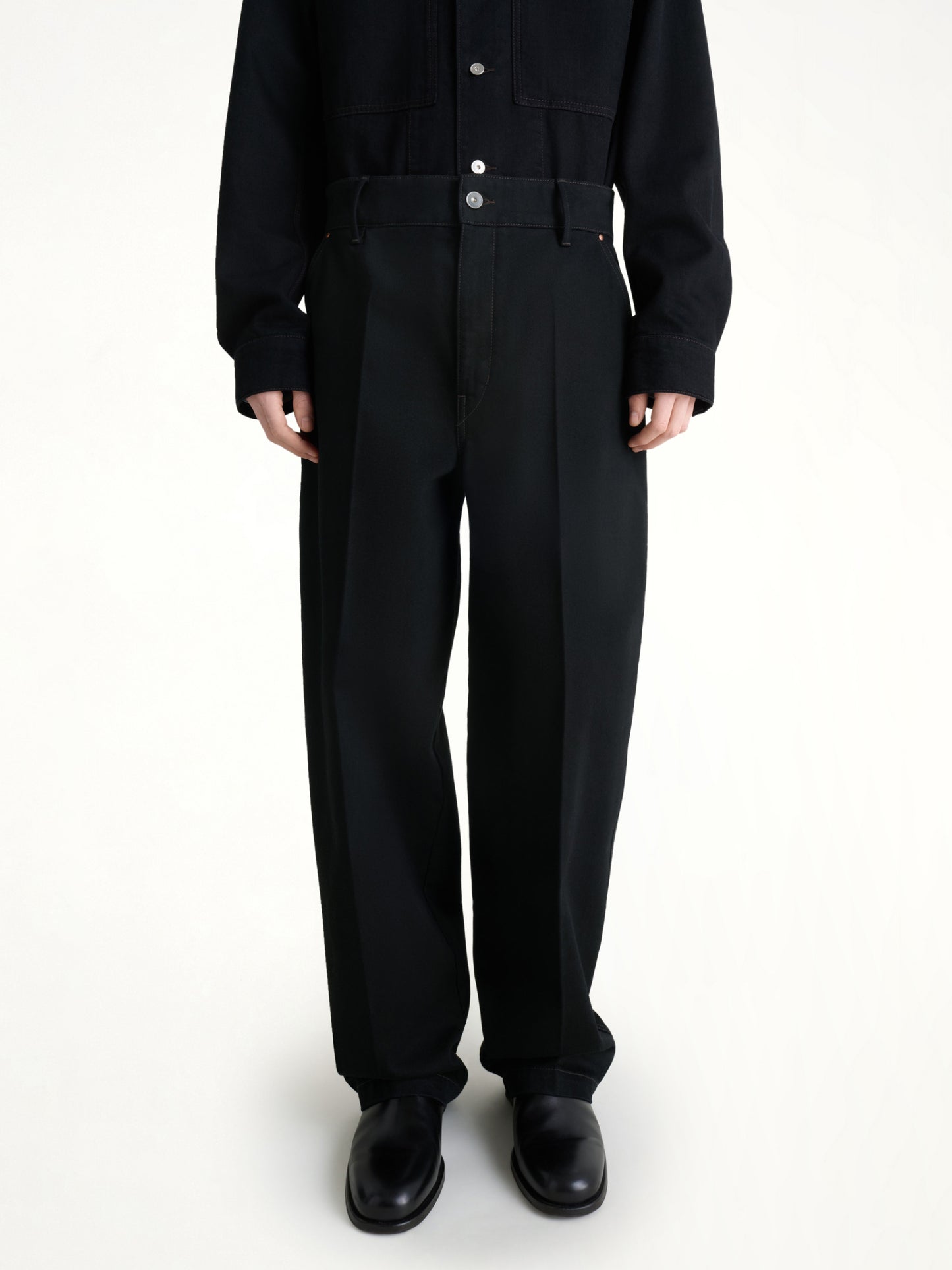 Maxi Barrel Workwear Pants in Black