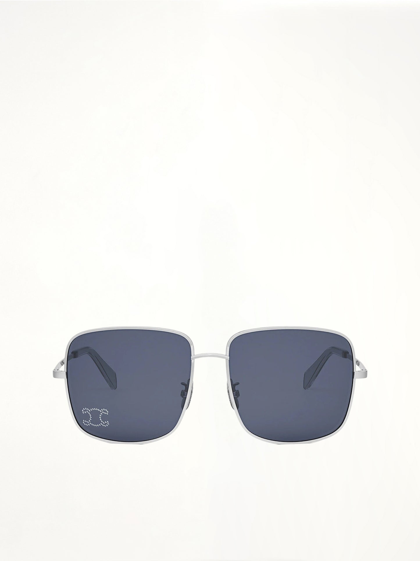 Celine CL40284U Metal Sunglasses in Silver/Blue