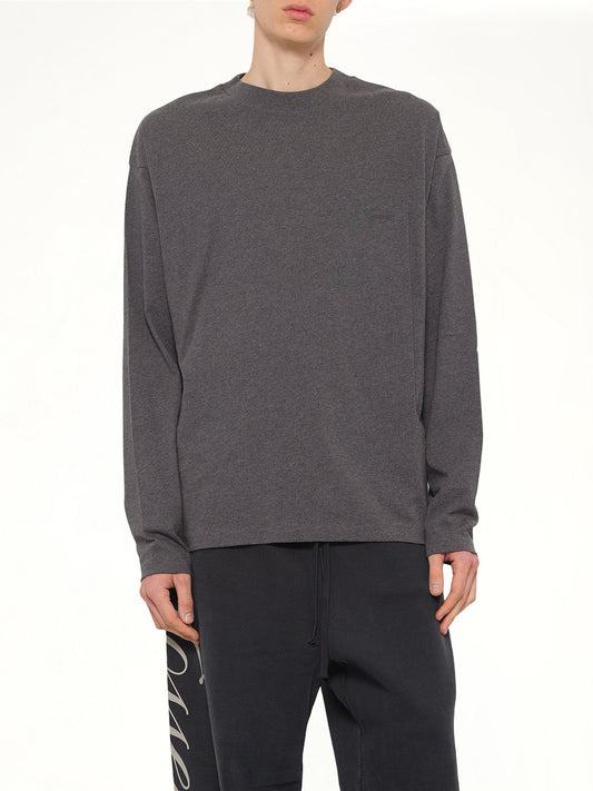 Classic Long Sleeve T-Shirt in Charcoal Heather