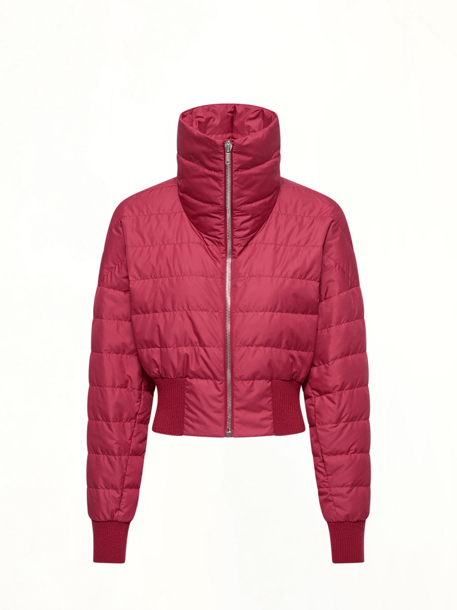 Rick Owens x Moncler Cropped Jacket in Carnelian