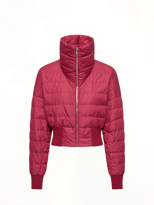 Rick Owens x Moncler Cropped Jacket in Carnelian