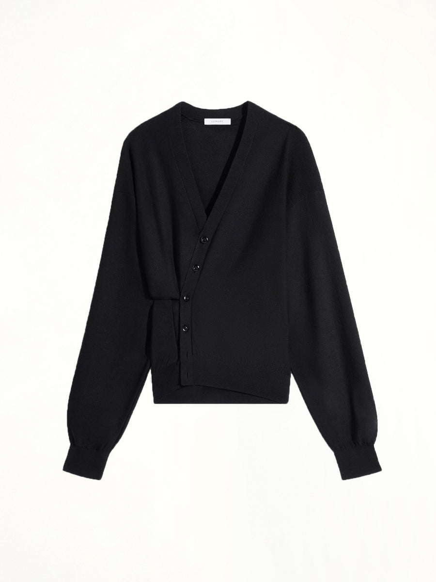 Twisted Cardigan in Black