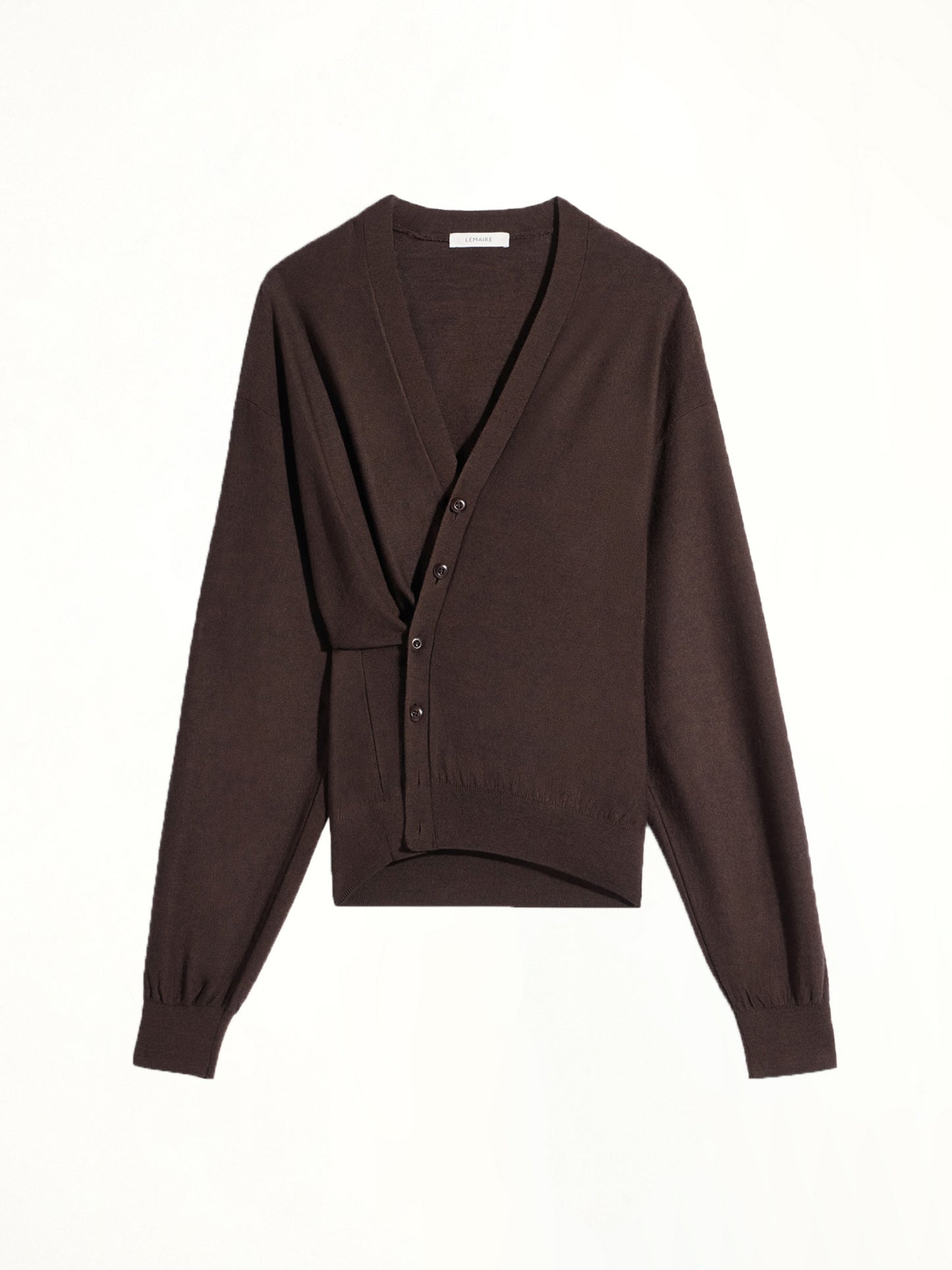 Twisted Cardigan in Dark Cacao