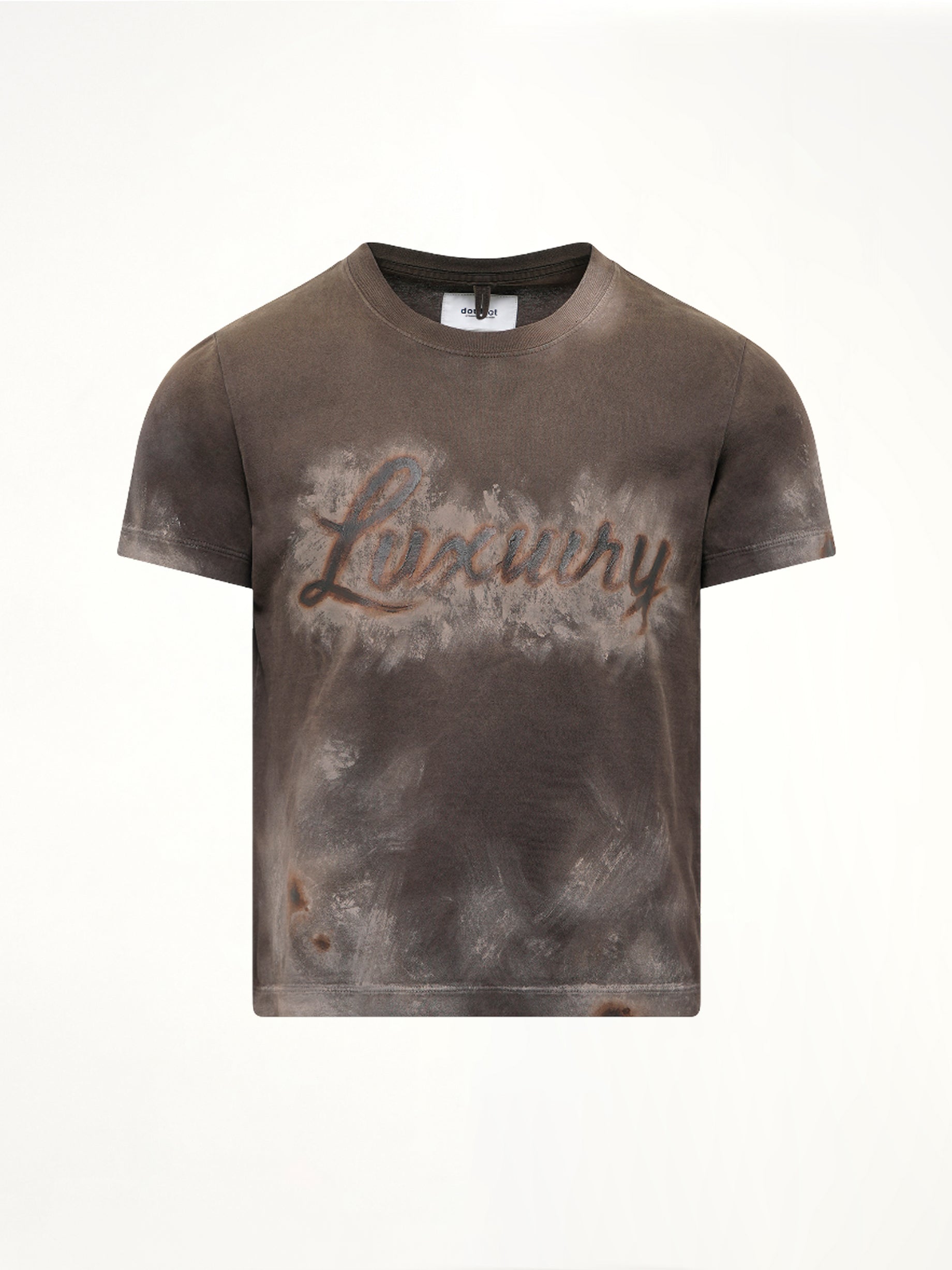 DOUBLET Luxuary Mud Paint T-Shirt in Brown Product Photo from MARAIS