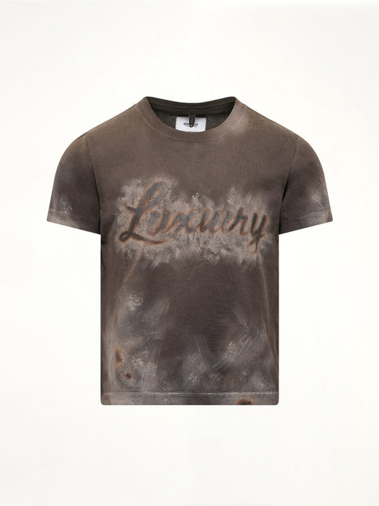 Luxuary Mud Paint T-Shirt in Brown
