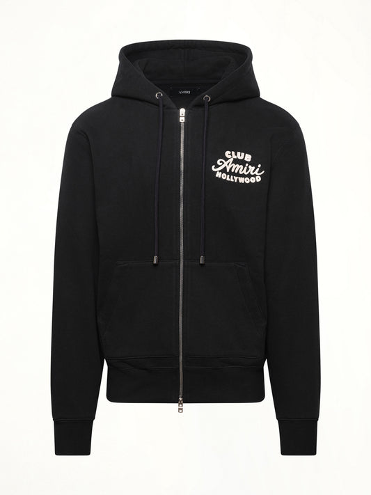 Club Amiri Zip Hoodie in Black
