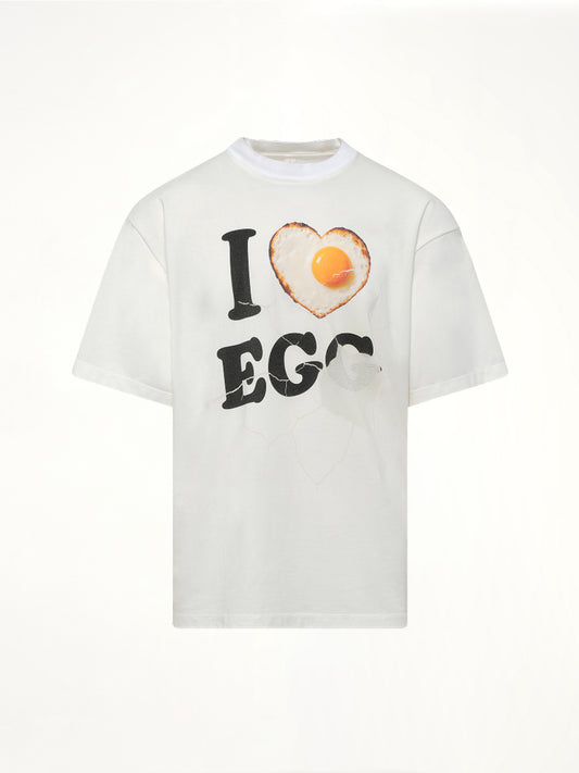 I Love Egg T-Shirt in White