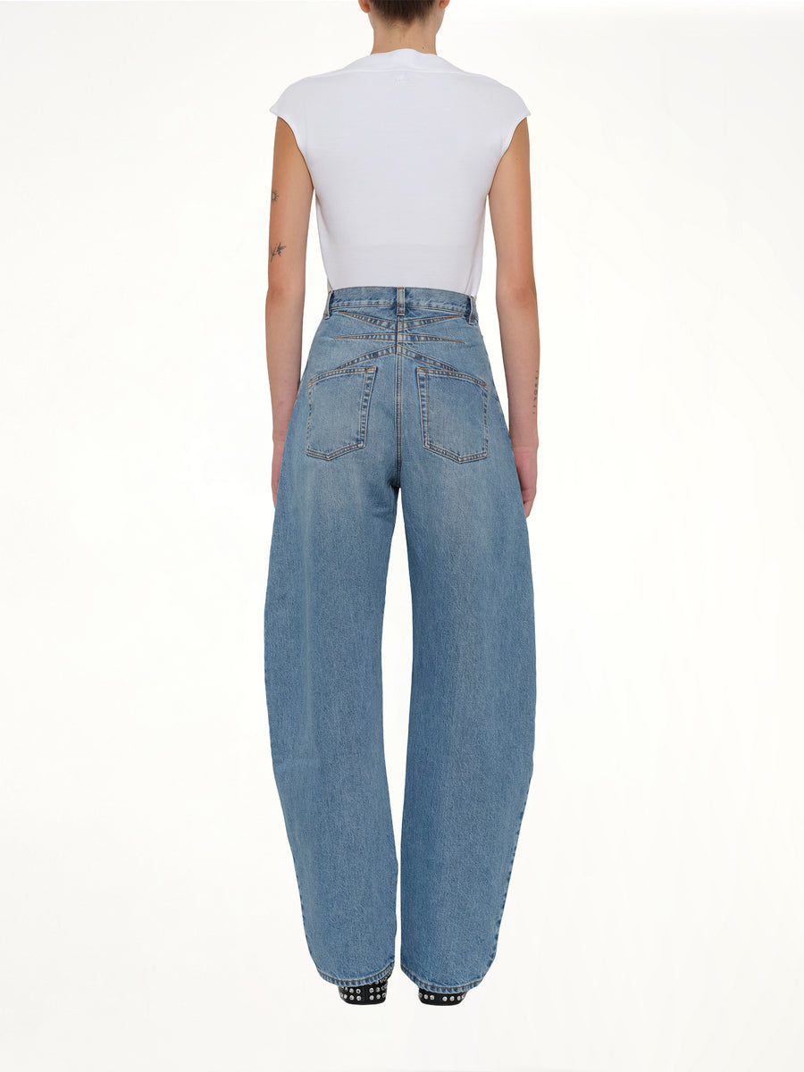 Round Pants in Cloudy Blue