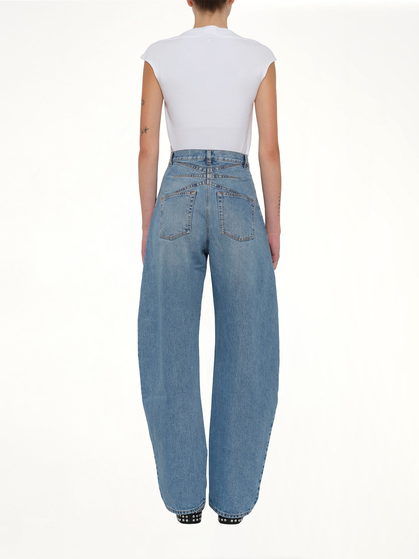 Round Pants in Cloudy Blue