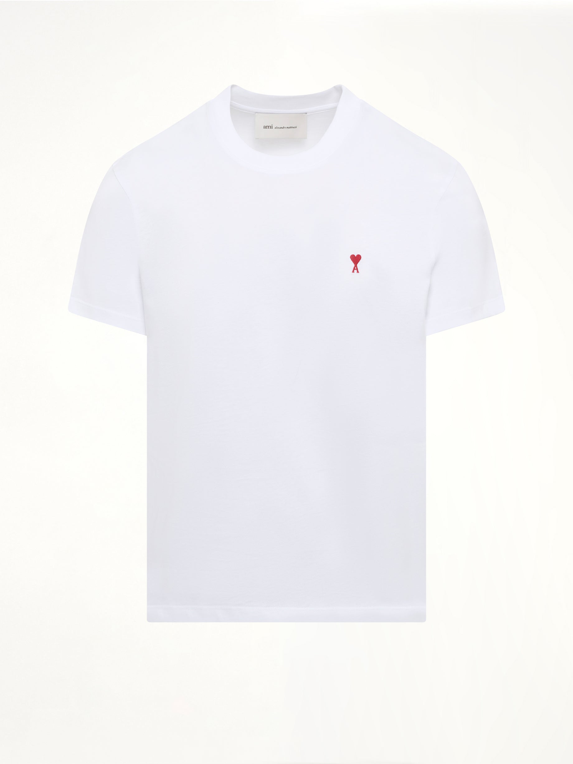 Red Ami De Coeur T-Shirt in White