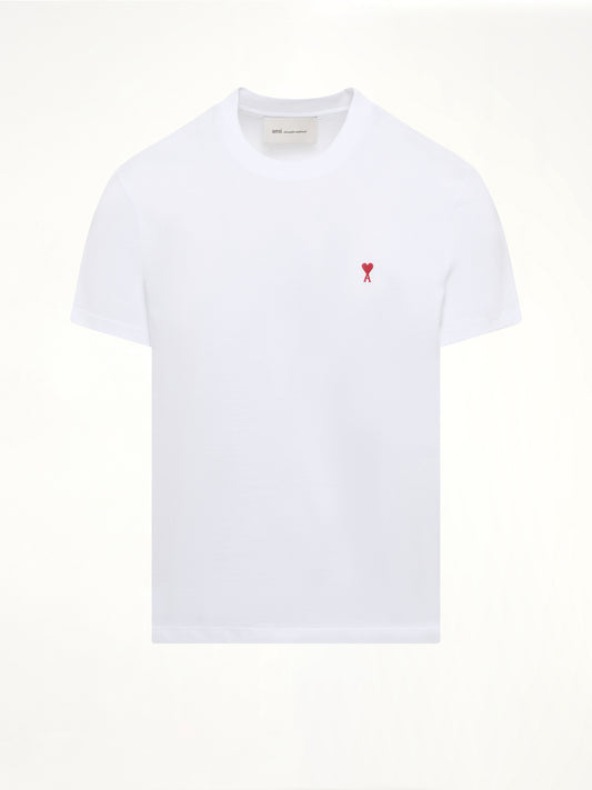 Red Ami De Coeur T-Shirt in White