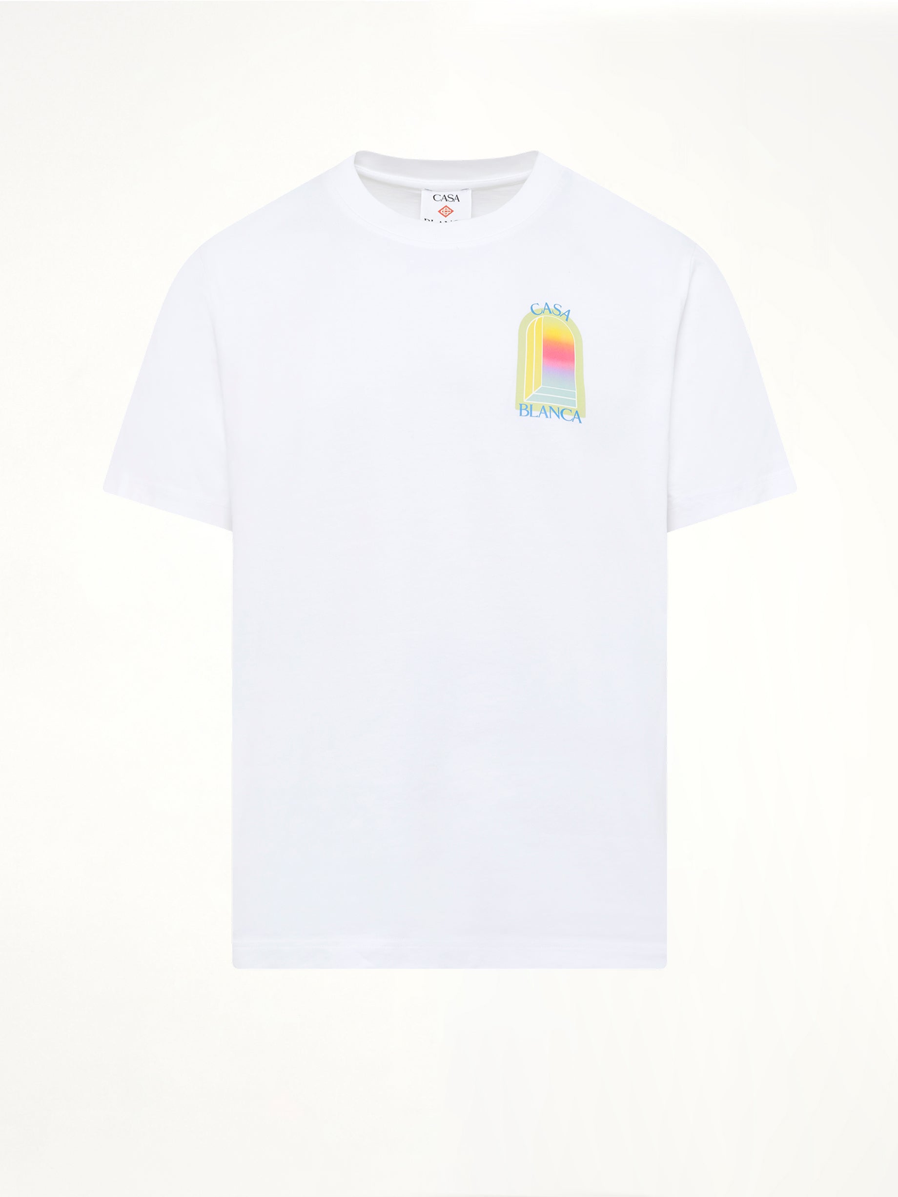 CASABLANCA L'Arche Classic T-Shirt in White Product Photo from MARAIS