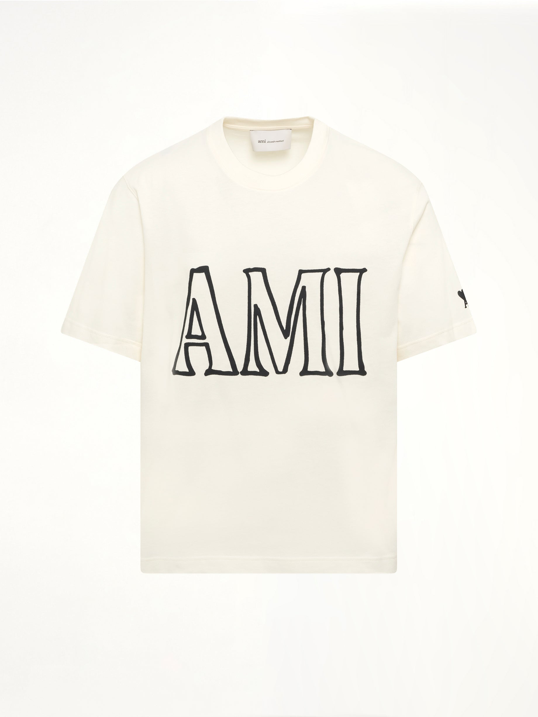 AMI PARIS Ami Paris Boxy Fit T-Shirt in White Product Photo from MARAIS