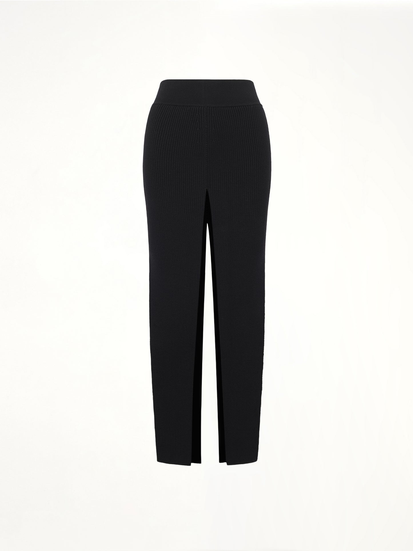 Short Sliced Skirt in Black