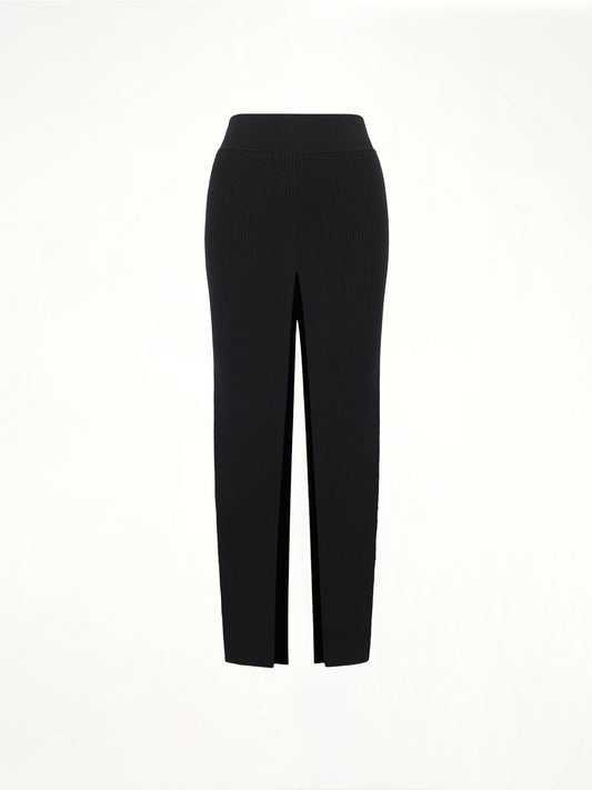 Short Sliced Skirt in Black