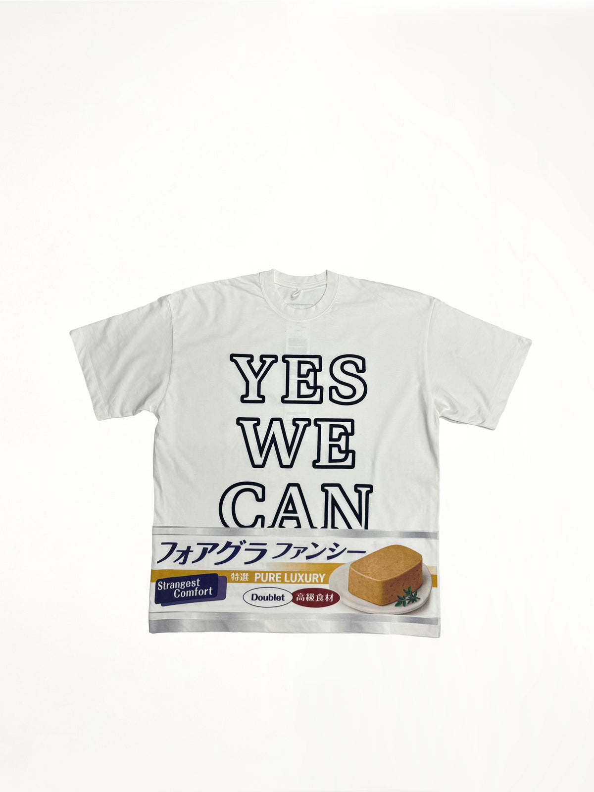 Yes We "Can" T-Shirt in Foie Gras