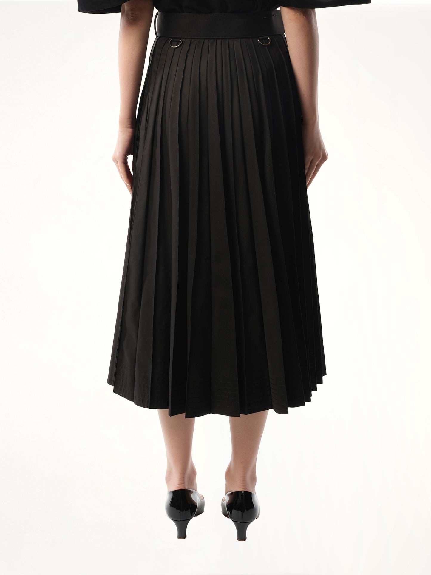 Cotton Skirt in Black