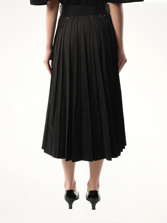 Cotton Skirt in Black