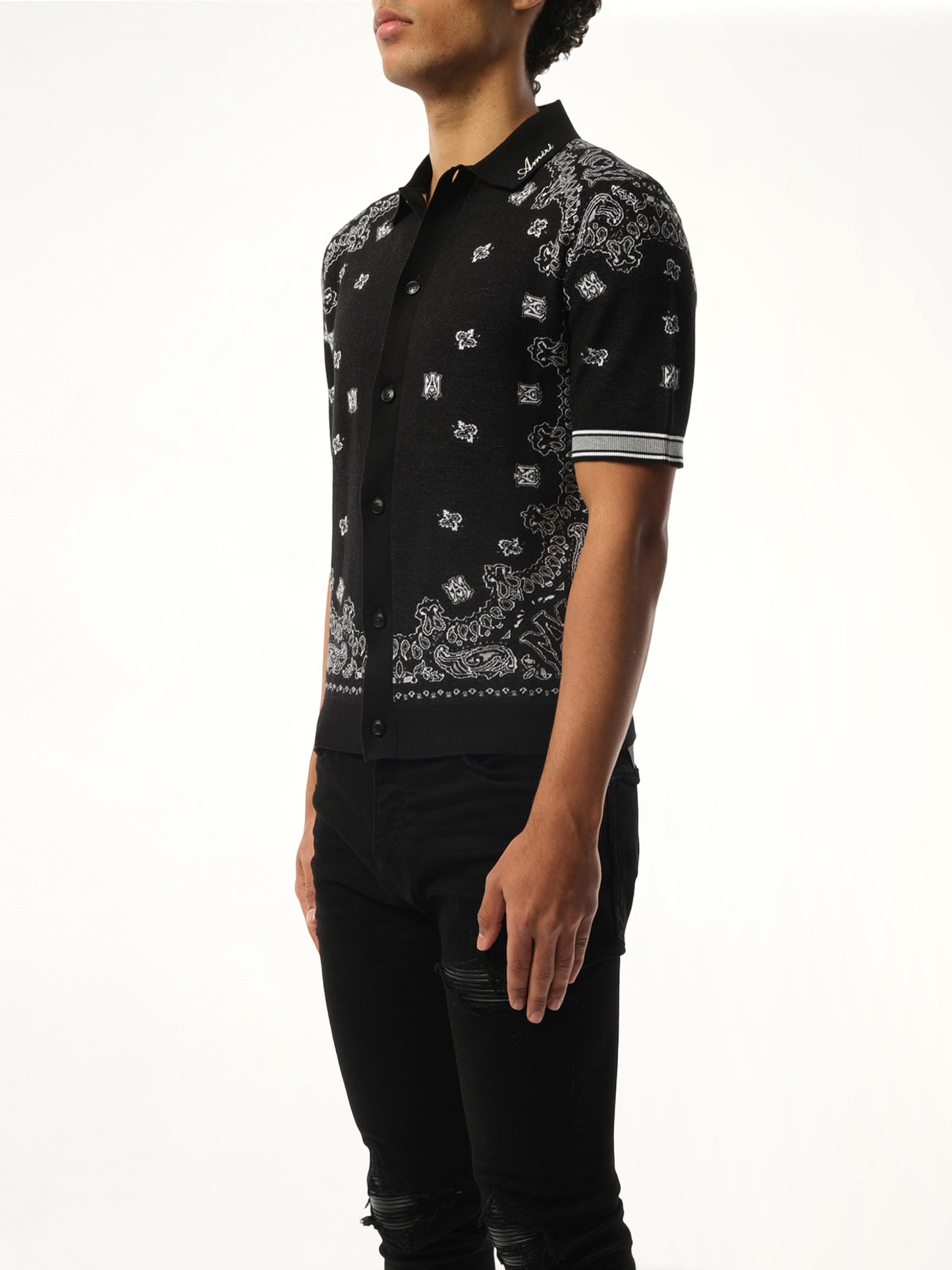 Bandana Polo in Black