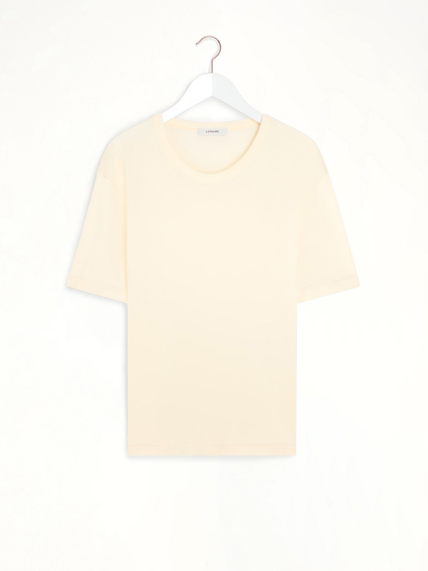 Rib SS T-Shirt in Light Cream