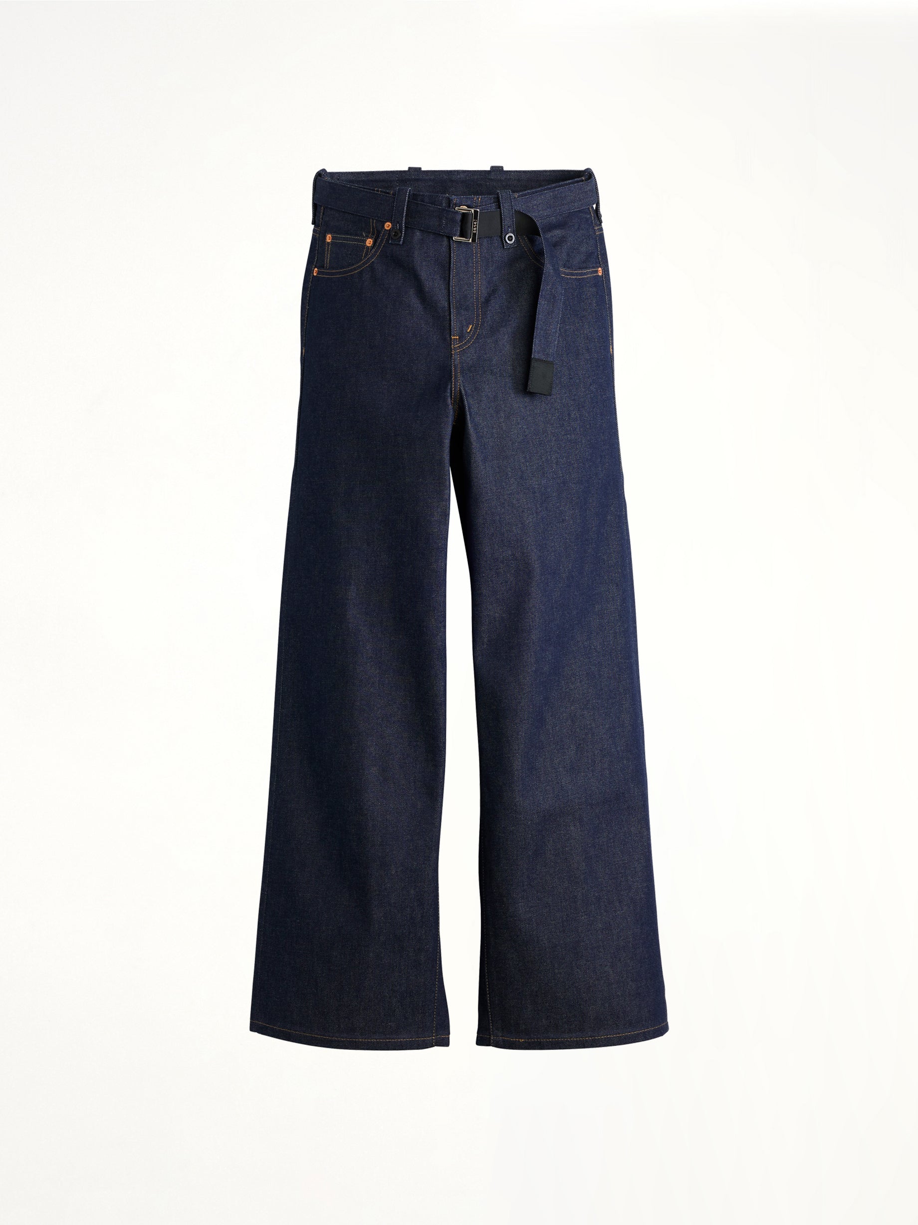 Sacai x Levi's Unisex Belted Wide Pants in Indigo
