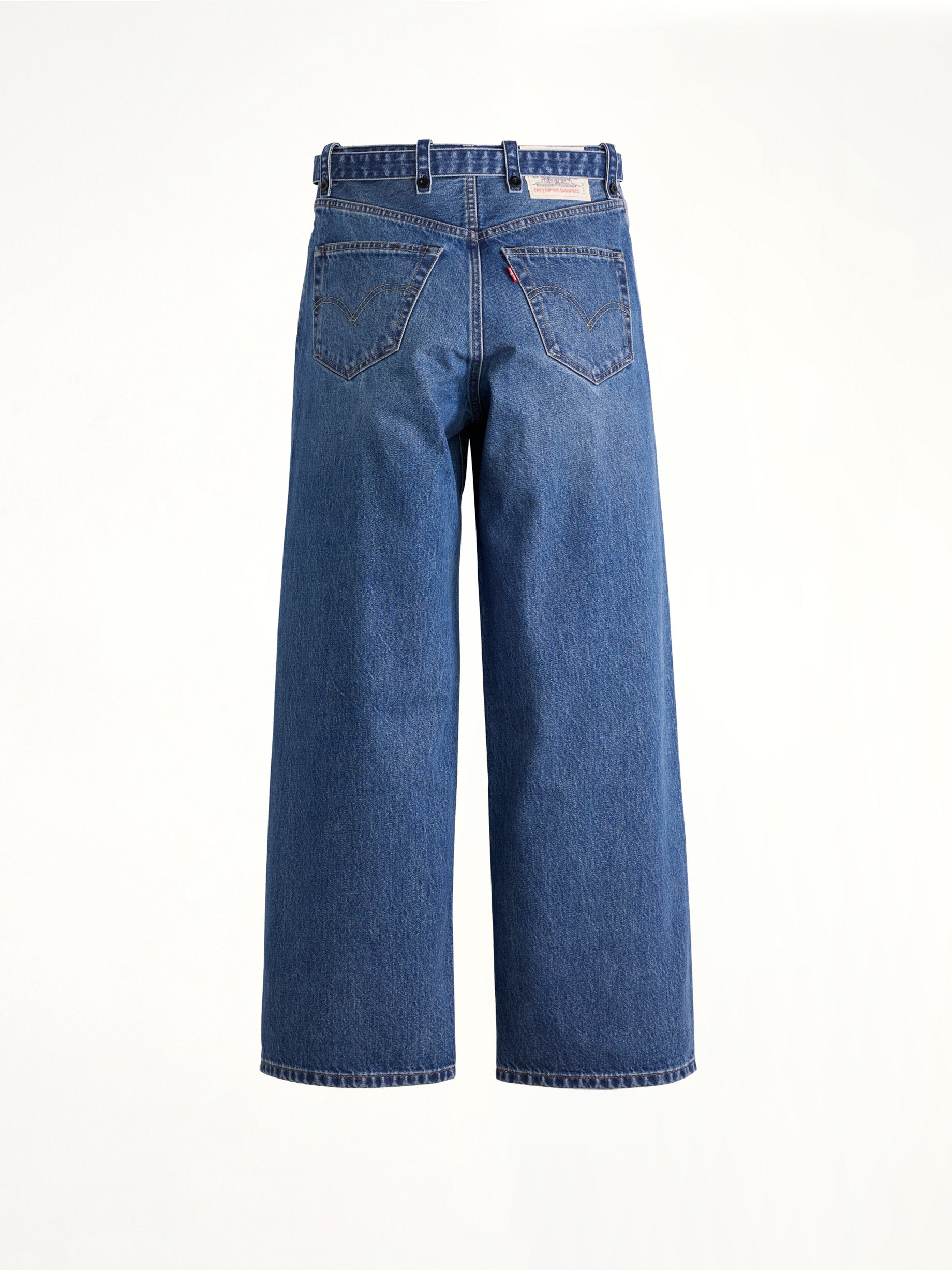 Sacai x Levi's Unisex Belted Wide Pants in Blue