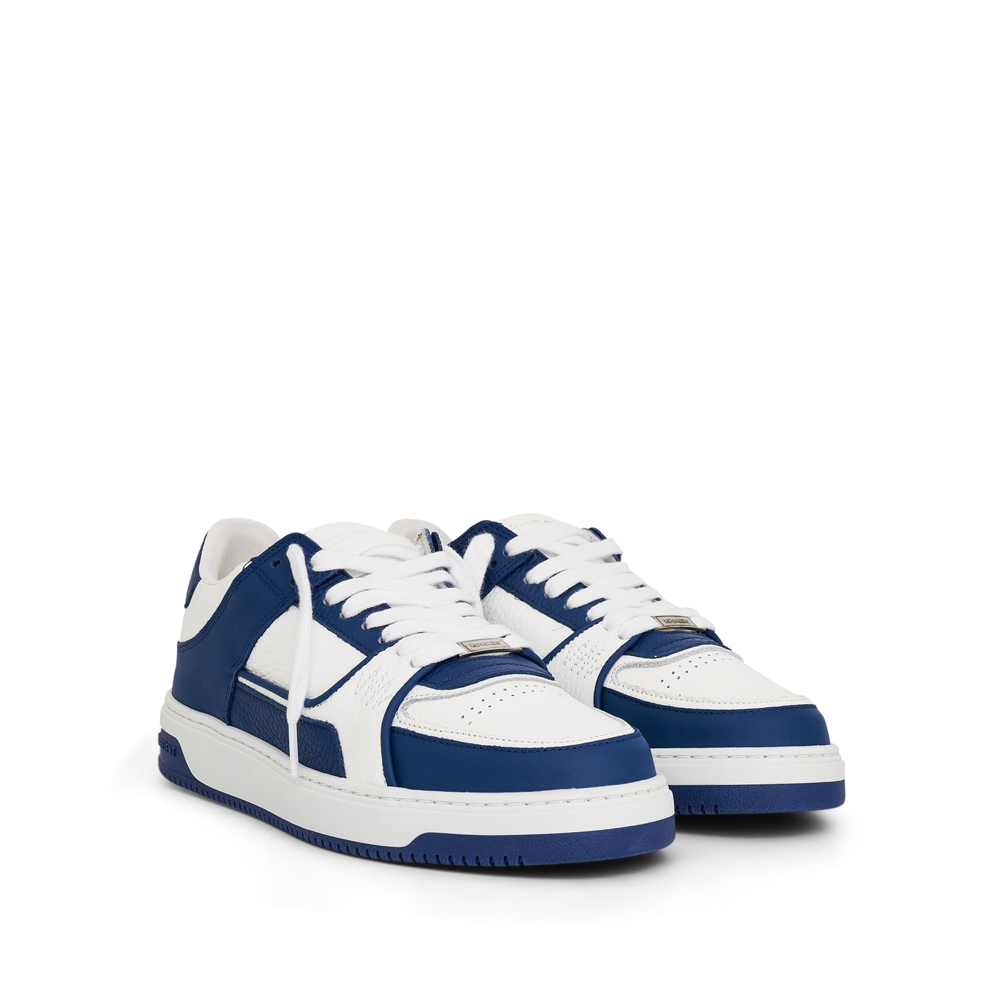 Apex Low Sneaker in White/Cobalt Blue