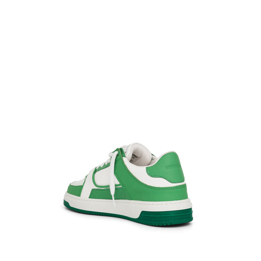 Apex Low Sneaker in Green/White