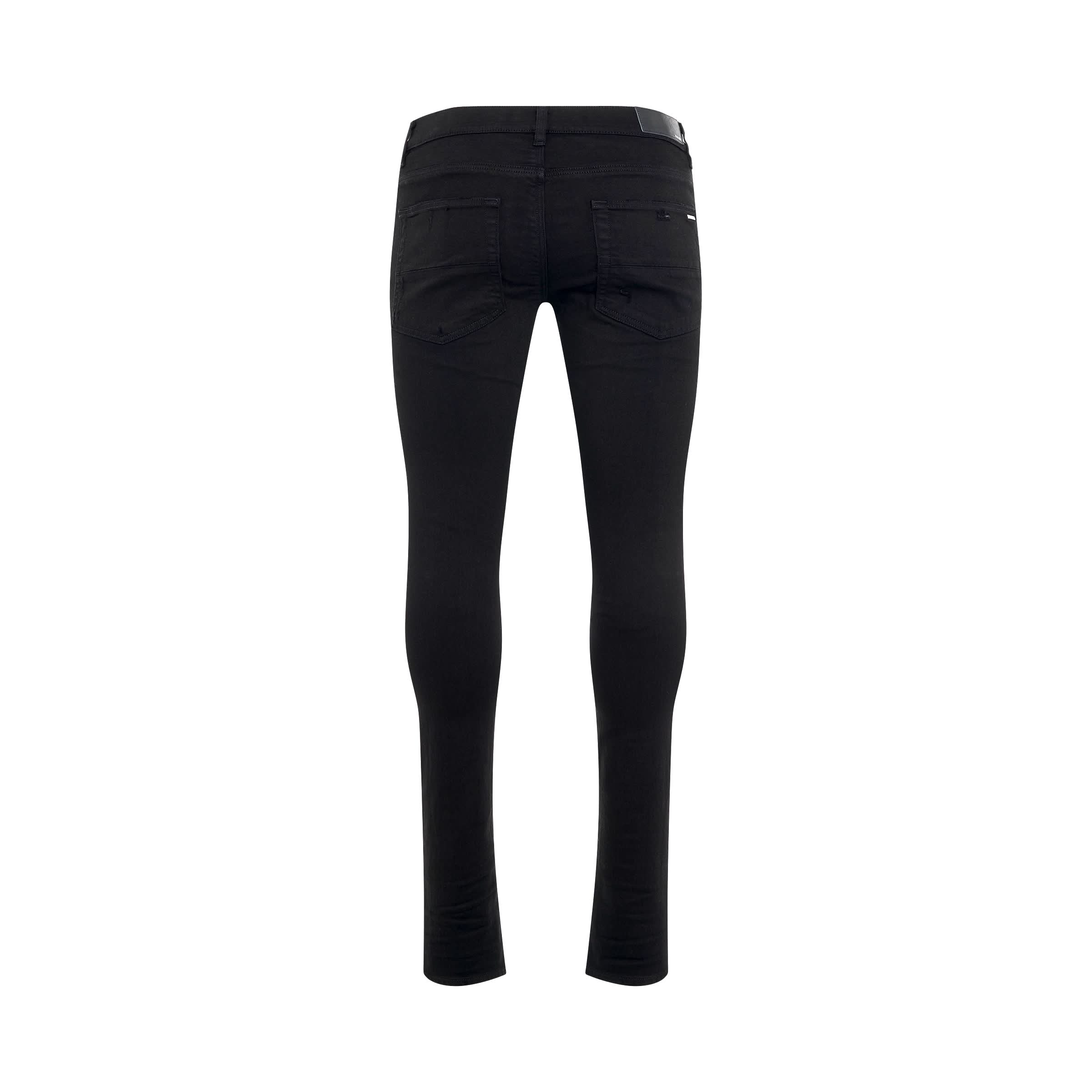 AMIRI Leather Thrasher Jeans in Black Od Full Reference from MARAIS