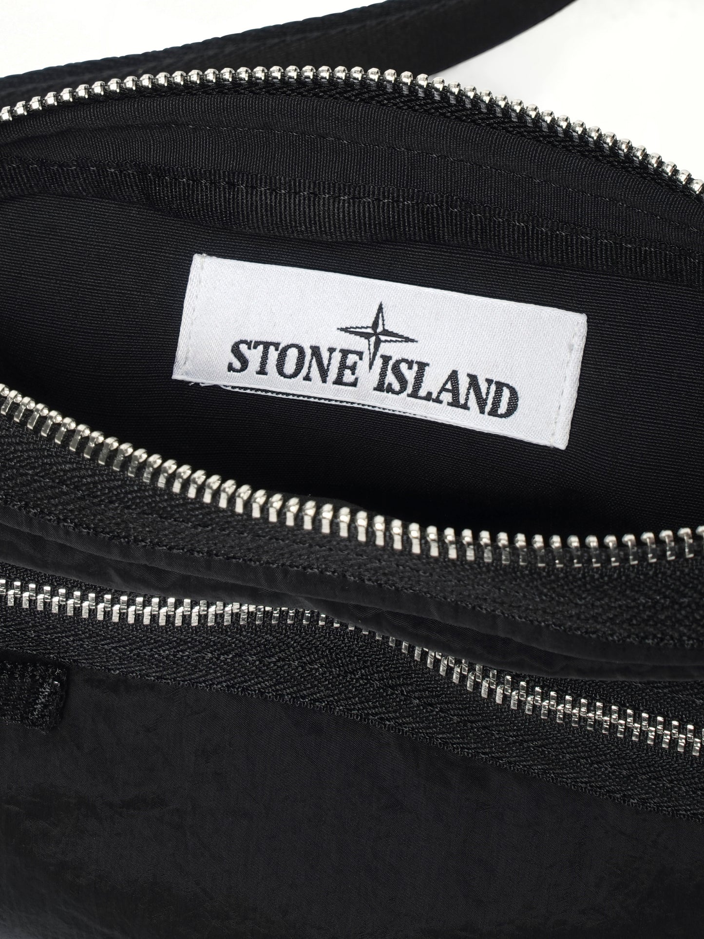 920001 Coated Nylon Belt Bag in Black