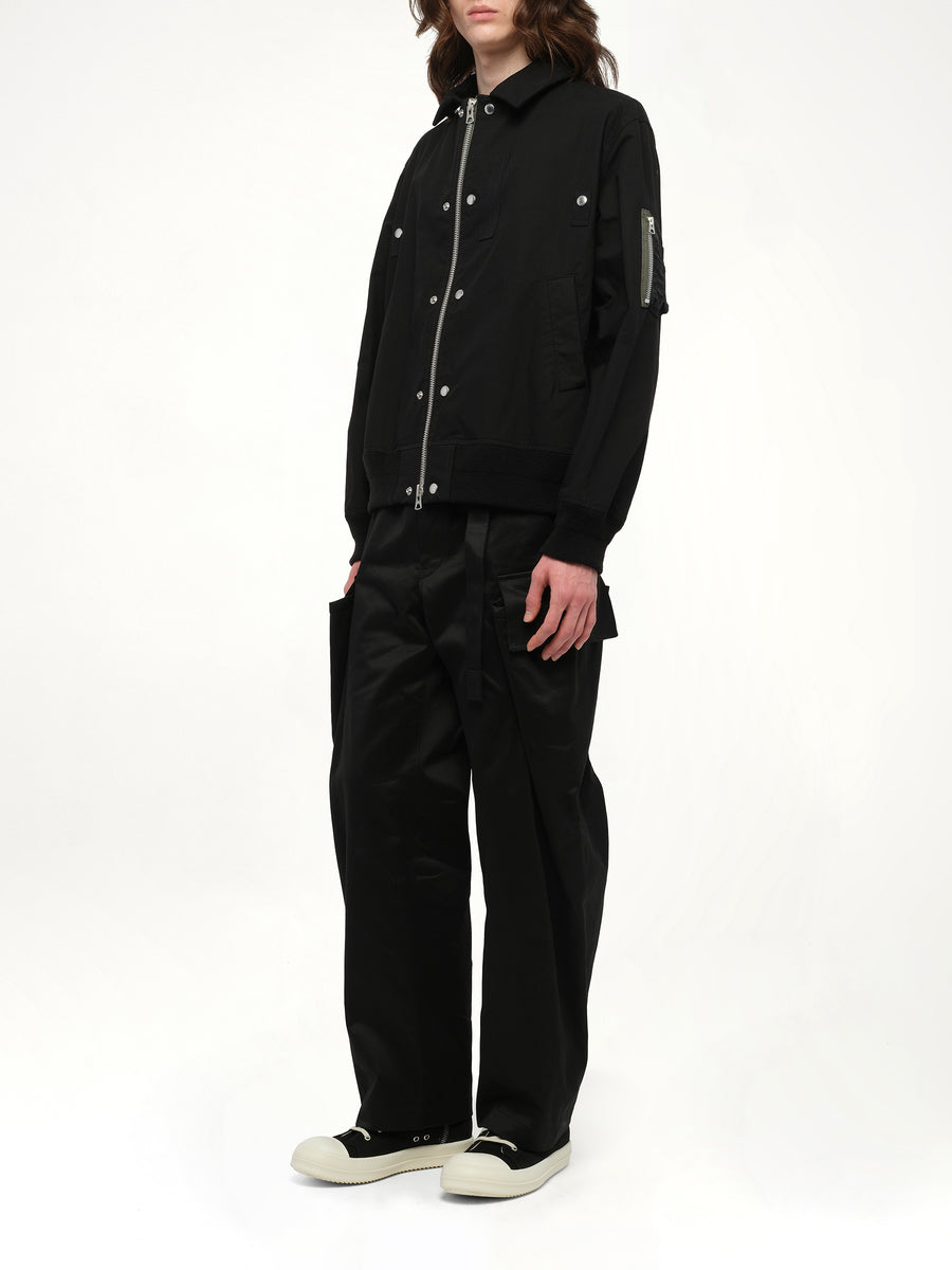Rip Stop Blouson in Black
