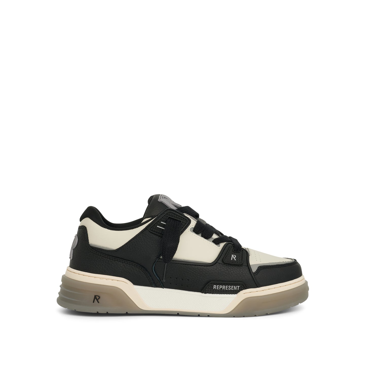 Studio Low Top Sneaker in Black/Vintage White