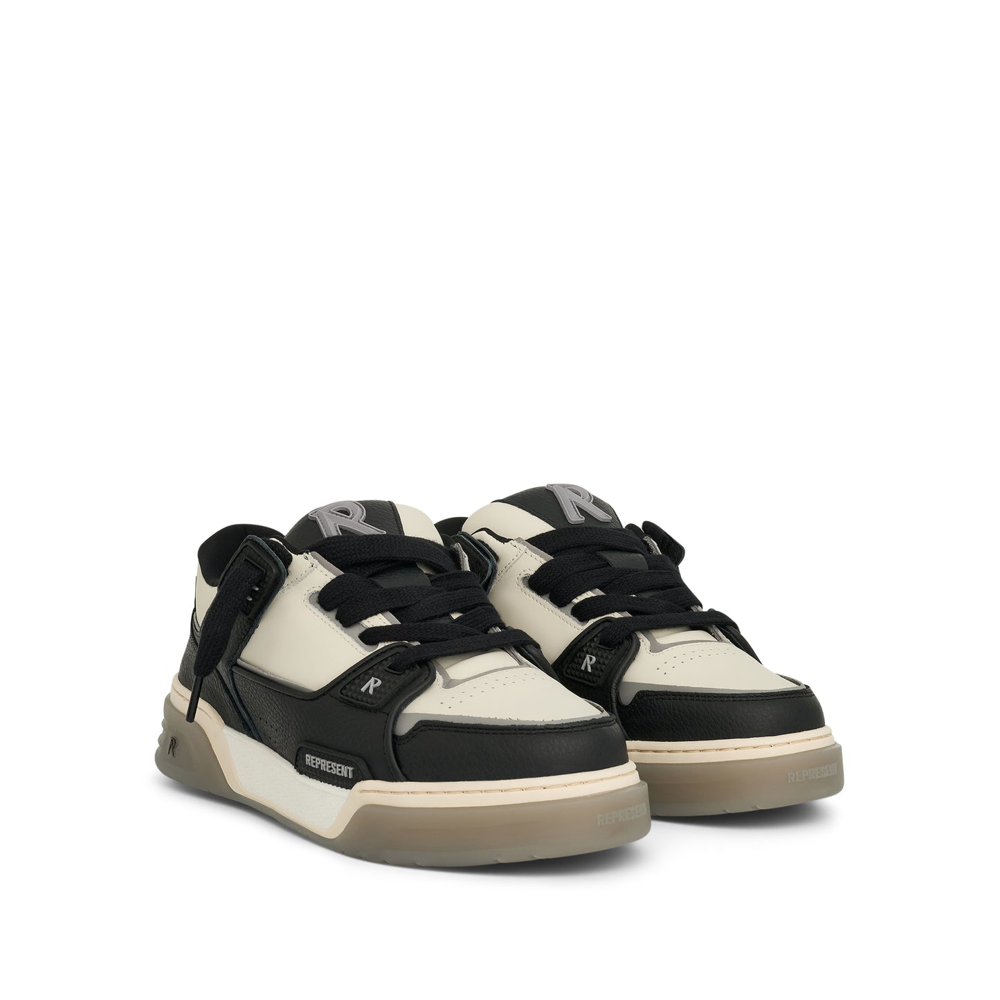 Studio Low Top Sneaker in Black/Vintage White