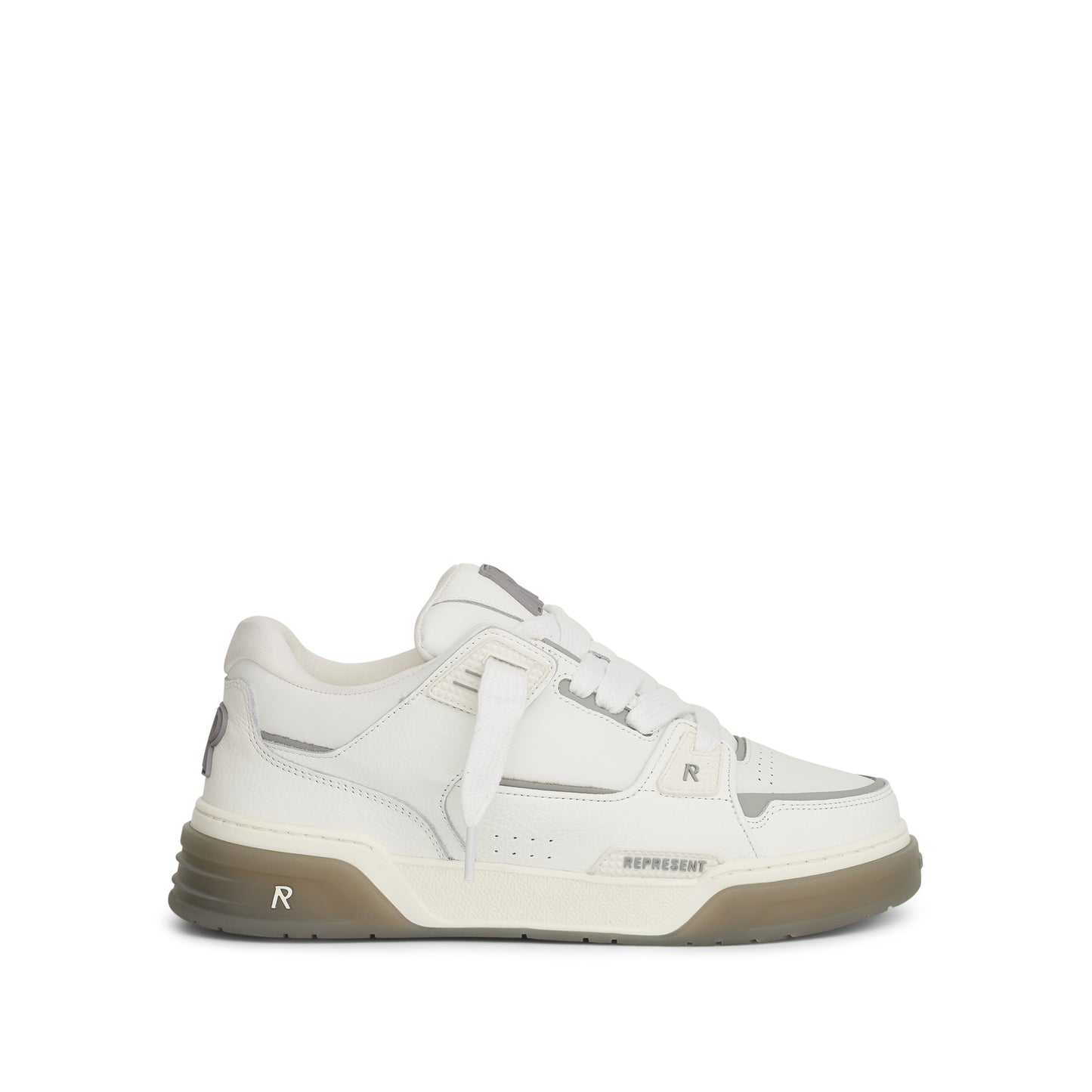 Studio Low Top Sneaker in White/Grey