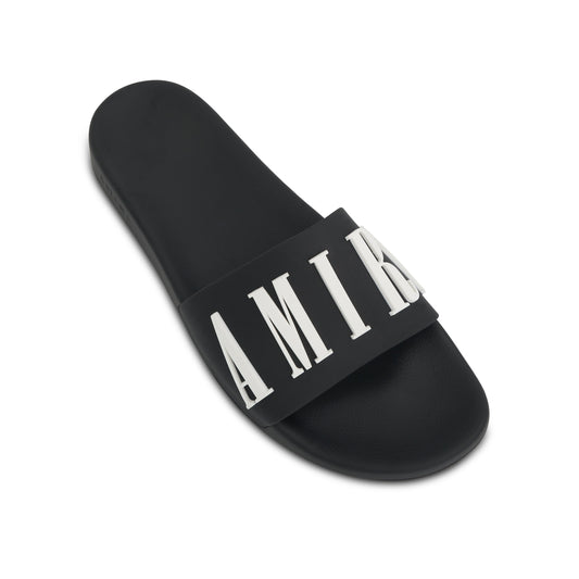 Logo Pool Slide in Black