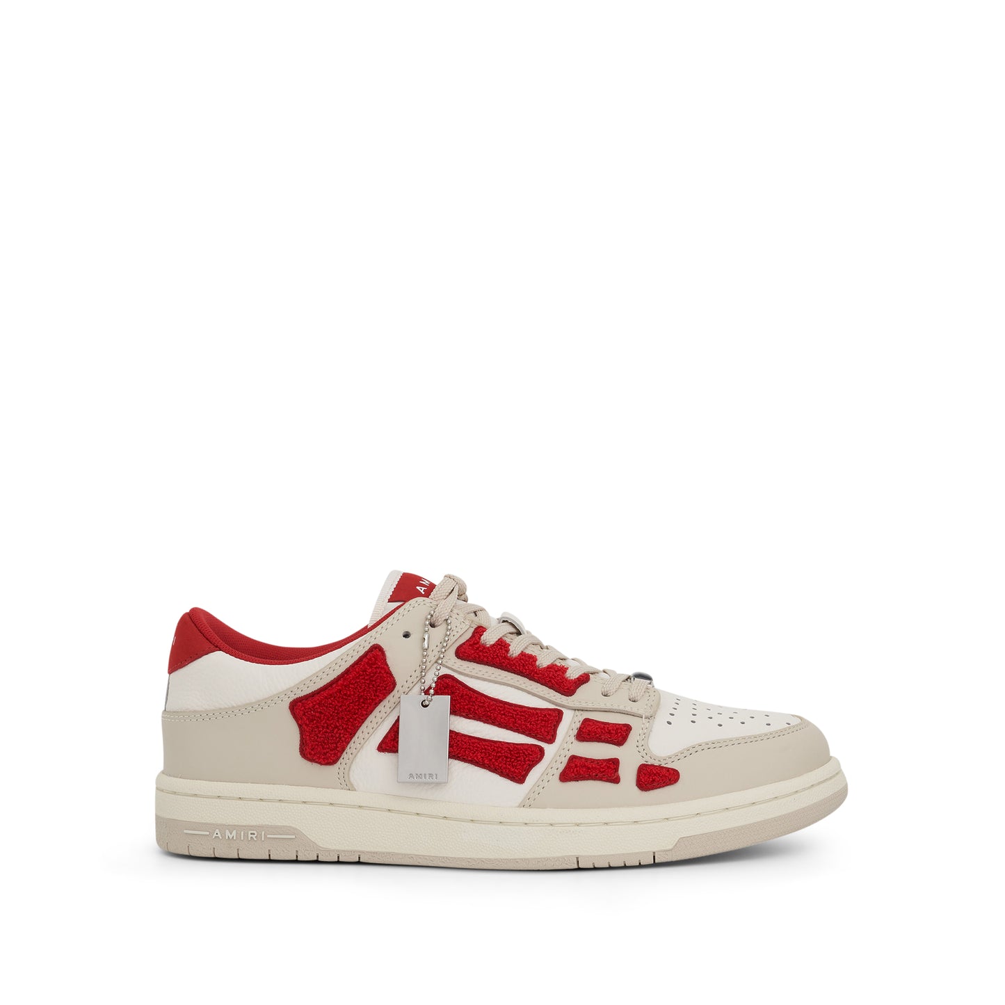 Skeleton Sneaker with Terrycloth in Red