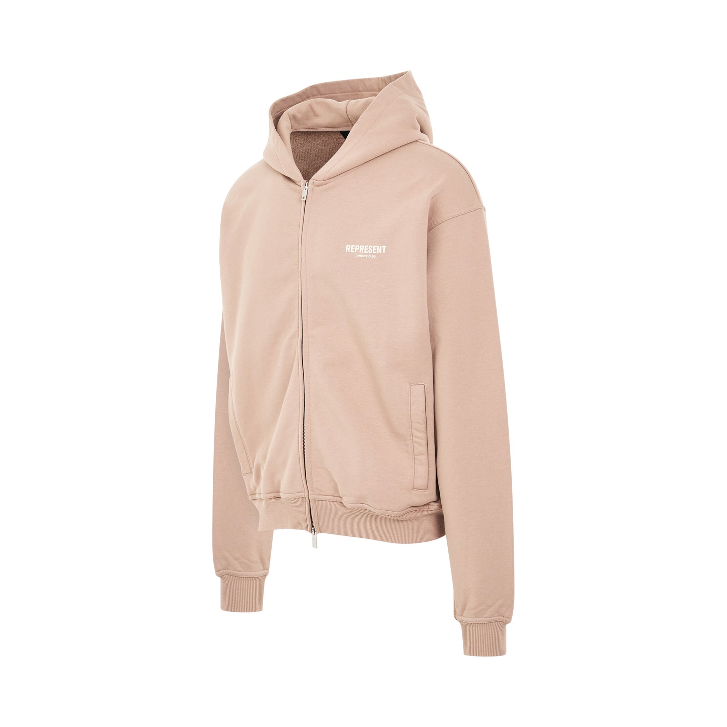 Represent Owners Club Zip Hoodie in Stucco