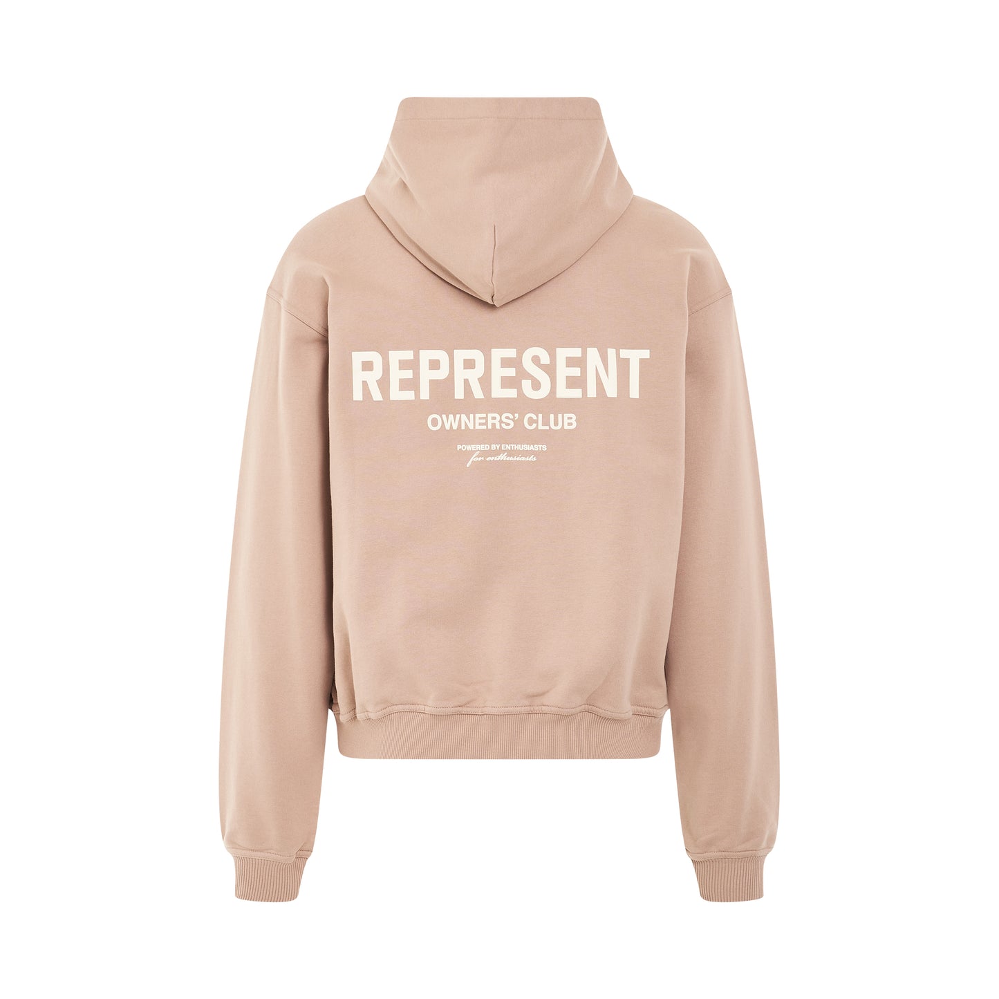 Represent Owners Club Zip Hoodie in Stucco