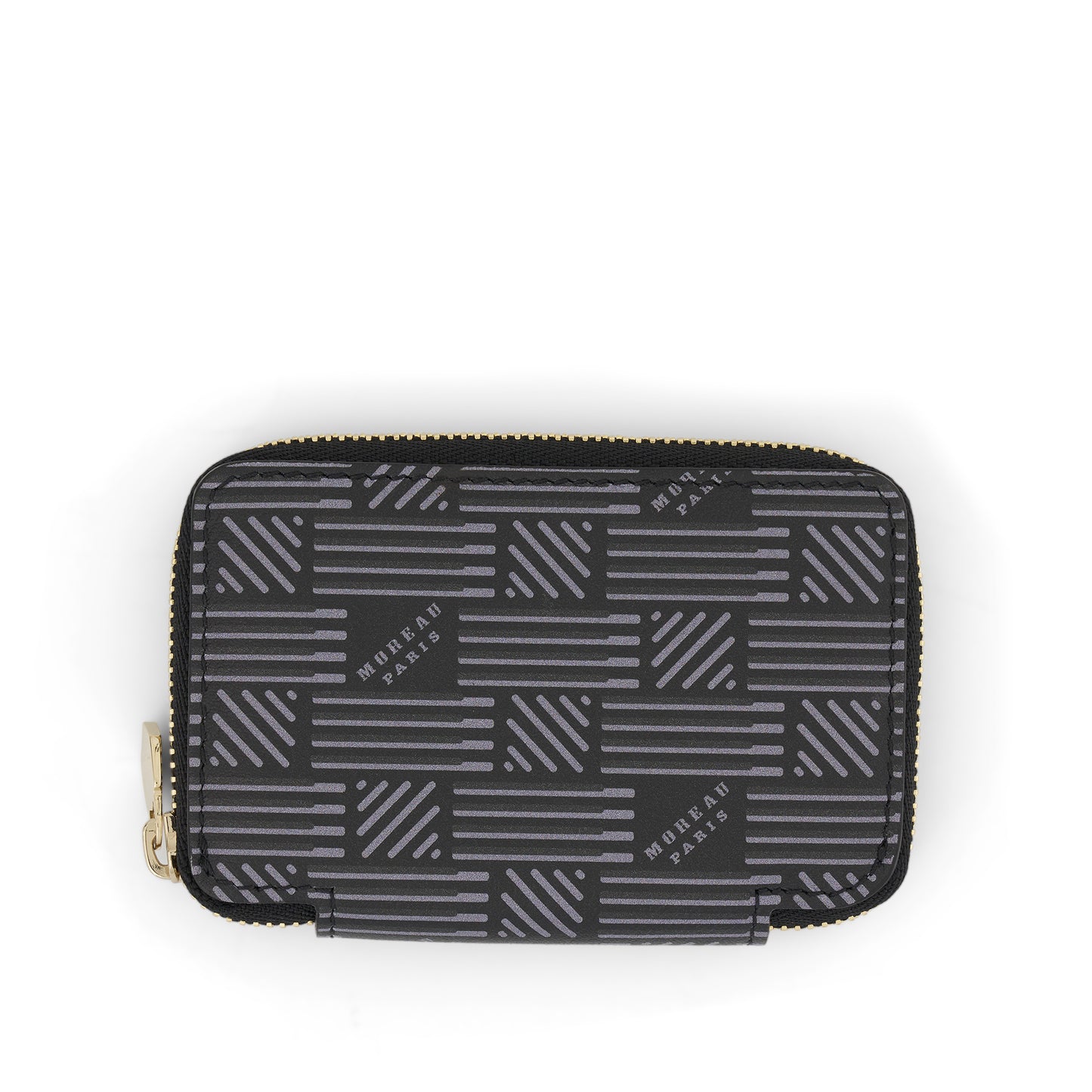 Mini Zip Wallet in Black